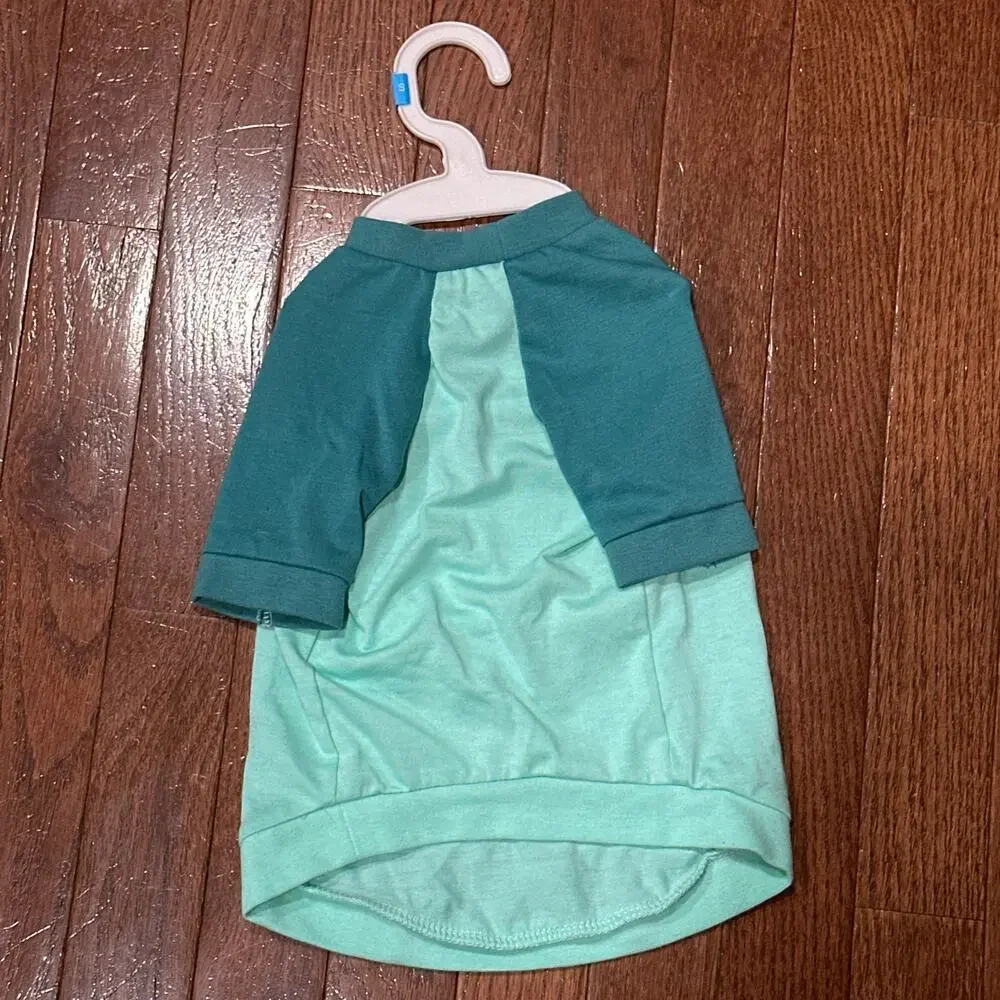 NWT Top Paw Green Machine Raglan Dog Shirt Small